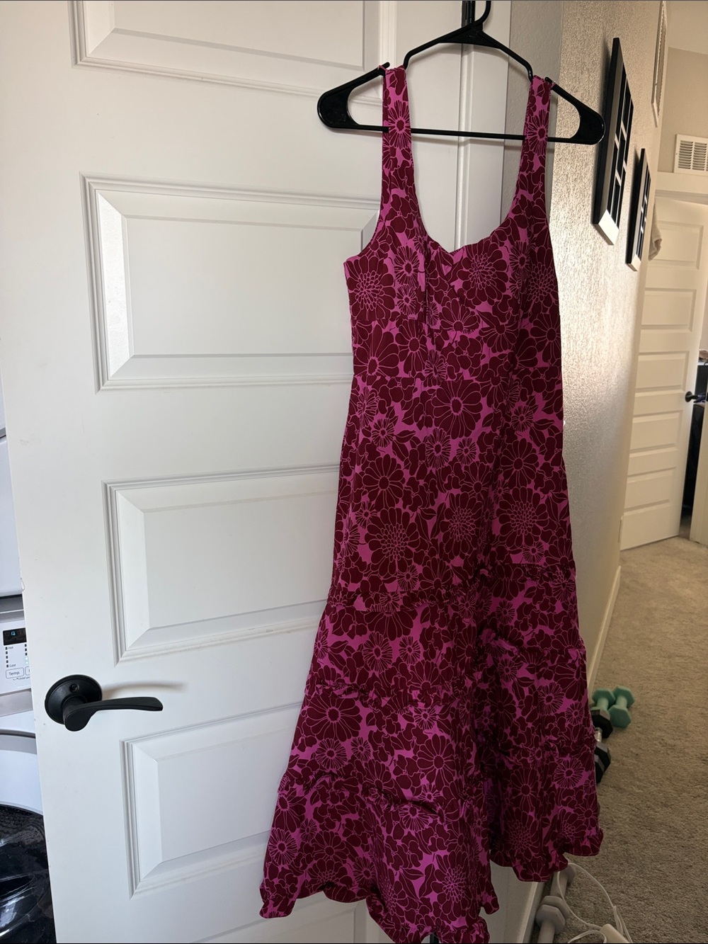 Anthropologie Blythe Square-Neck Tiered Dress